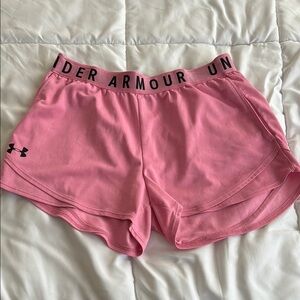 Under Armour Pink Athletic Shorts Lightweight Breathable